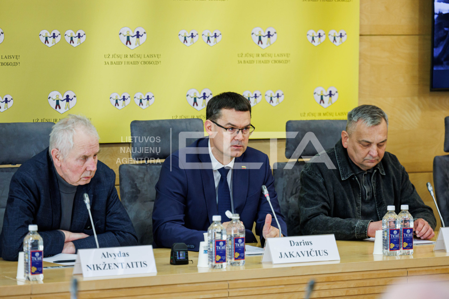Alvydas Nikžentaitis, Darius Jakavičius, Gintautas Rackevičius. ELTA / Žygimantas Gedvila